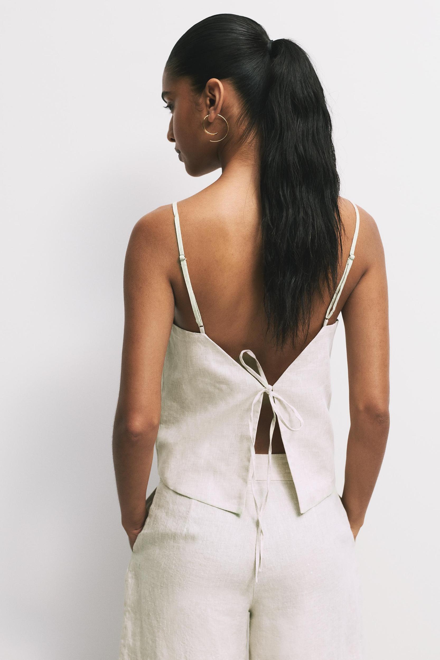 100% linen top Product Image