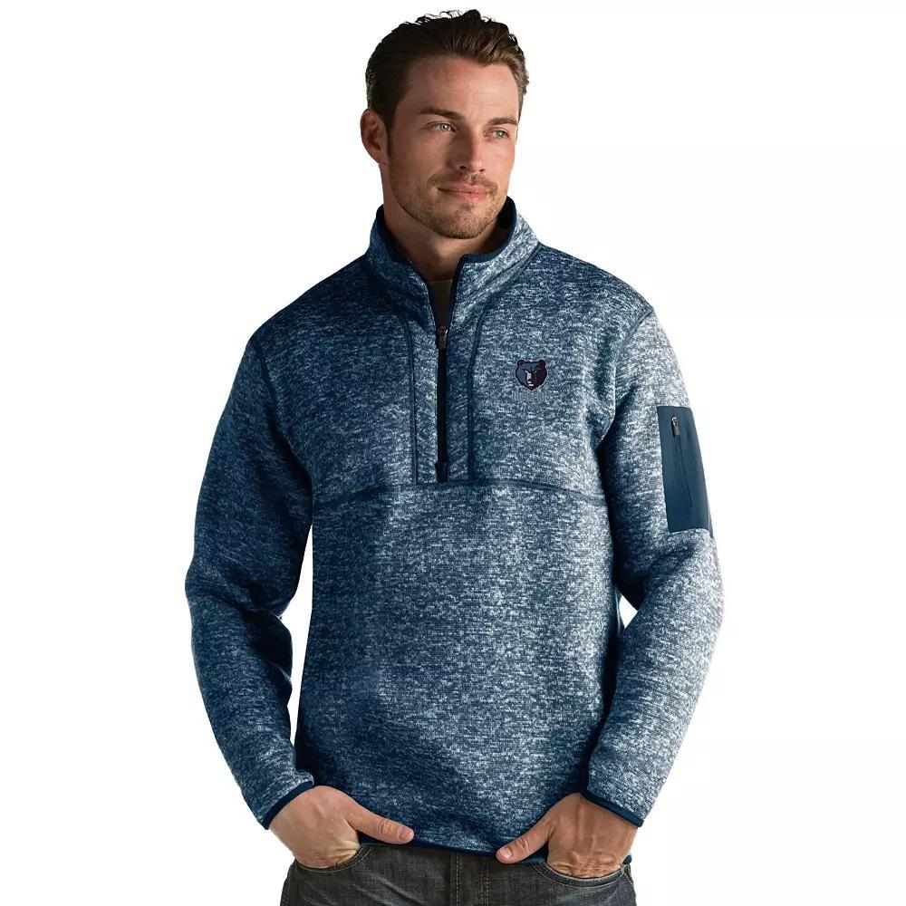 Men's Antigua Charlotte Hornets Fortune Pullover, Size: XL, Chr Light Gray Grey Product Image