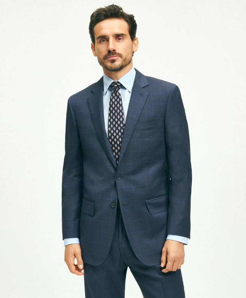 Traditional Fit Wool Checked 1818 Suit Product Image