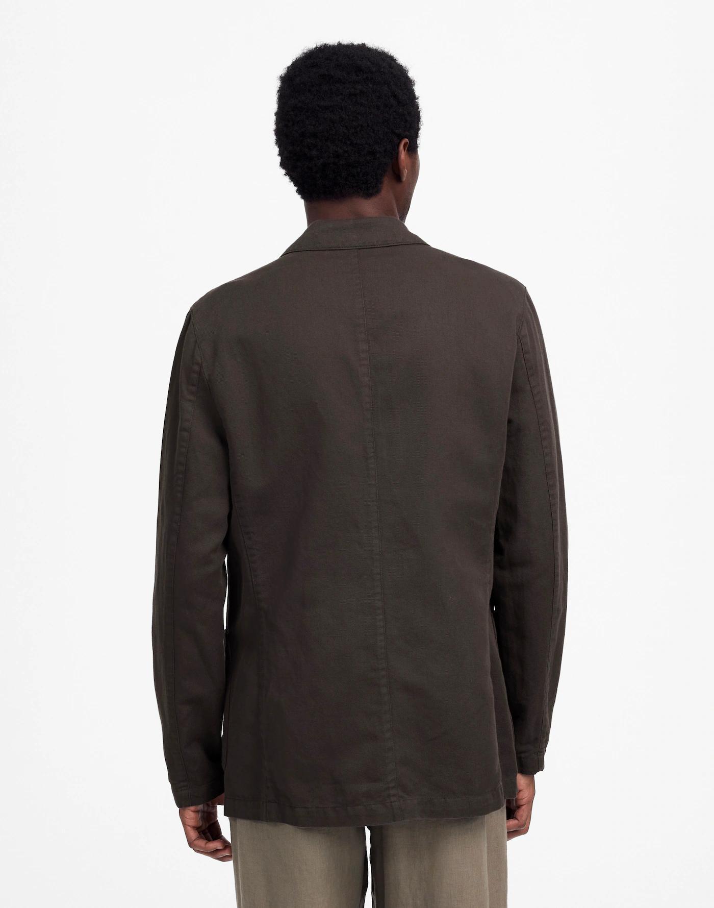 Unstructured Blazer in Cotton-Linen Blend Product Image