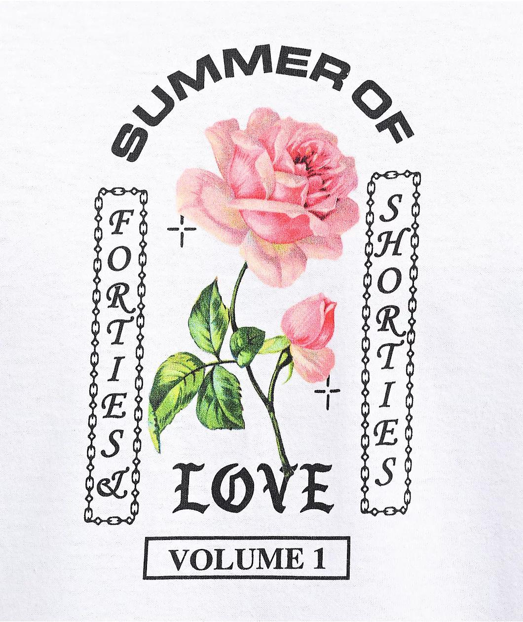 40s & Shorties Summer Love White T-Shirt Product Image