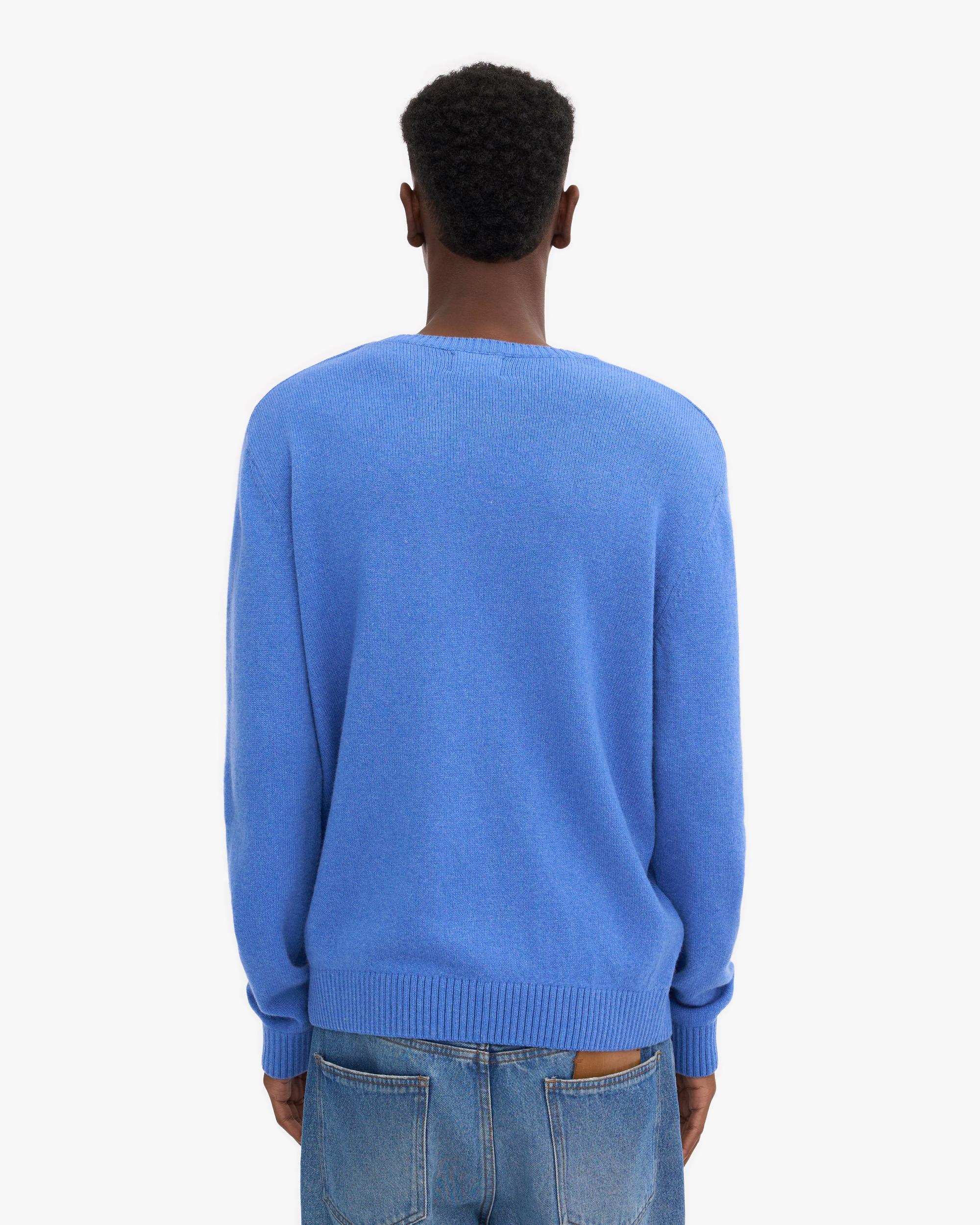 Classic Merino Wool Crew - Pacific Blue Product Image