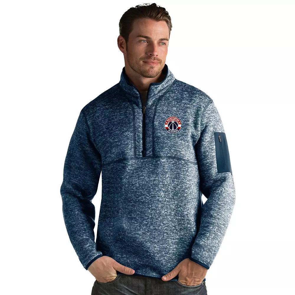 Men's Antigua Washington Wizards Fortune Pullover, Size: Small, Wiz Navy Grey Product Image