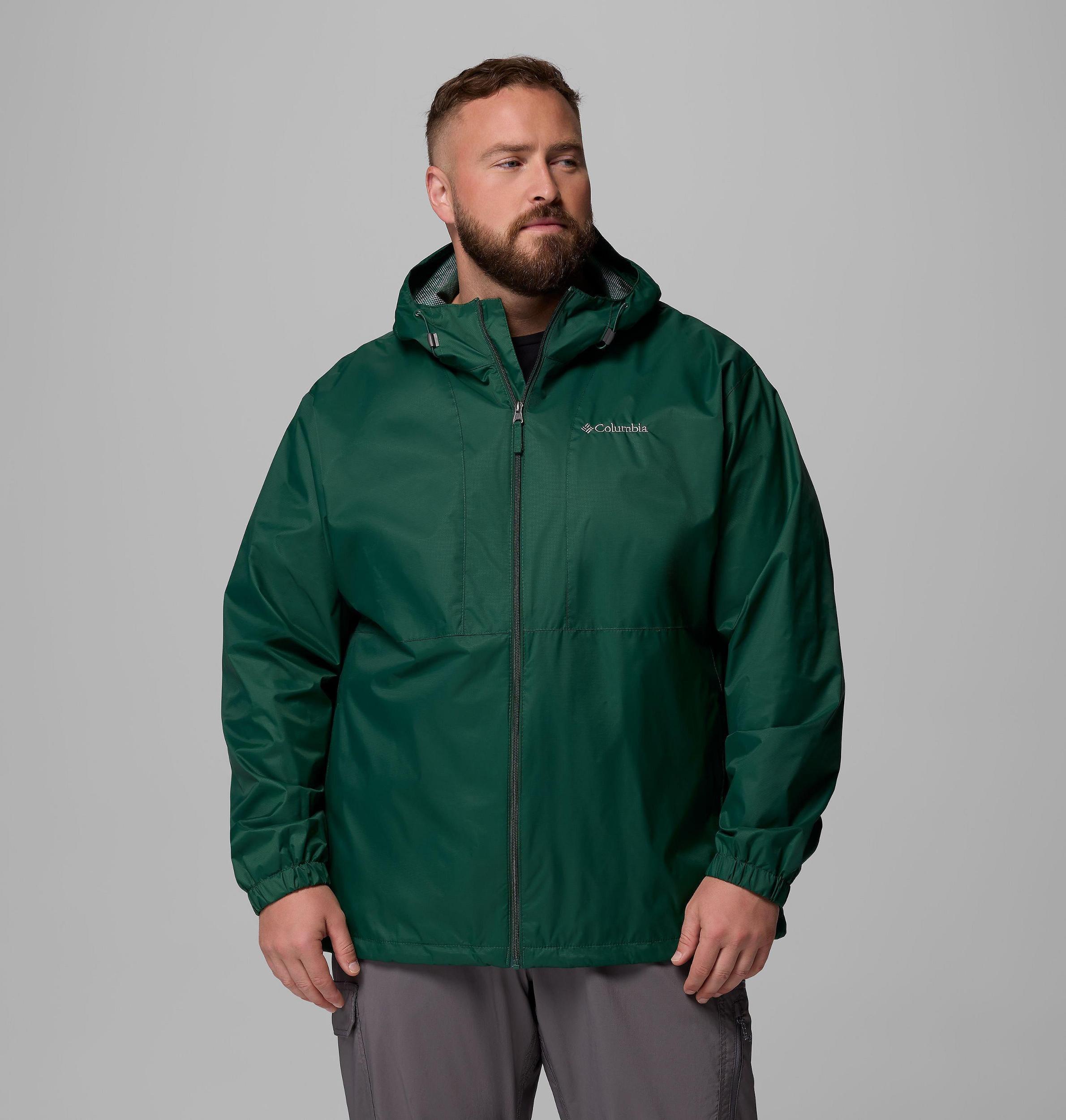 Columbia Mens Glenbrook Bend Rain Jacket - Big- Product Image