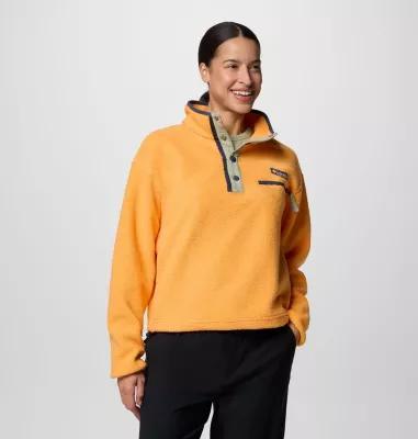 Columbia Womens Helvetia II Cropped Half Snap Fleece Pullover- Product Image