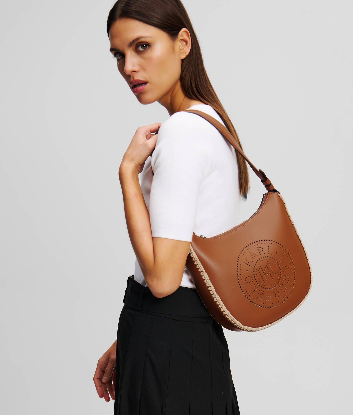 K/CIRCLE PERFORATED MOON SHOULDER BAG Product Image