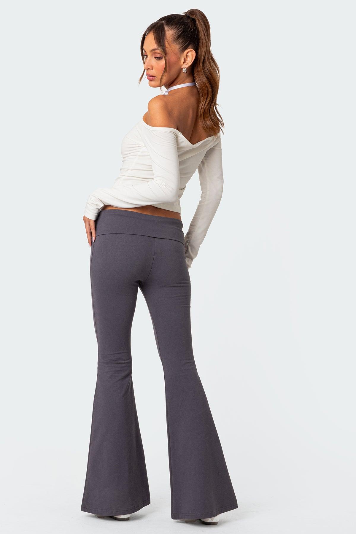 Naomi Fold Over Flared Leggings Product Image