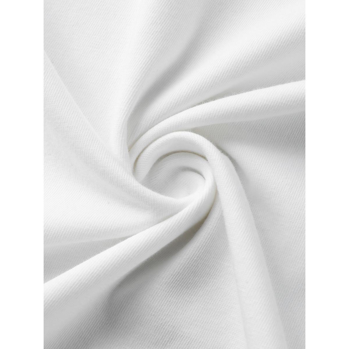 Plus Size American Print V-Neck T-Shirt Originalwhite Women Non Country V-neck Everyday-Casual T-shirts BloomChic 30/6X Product Image