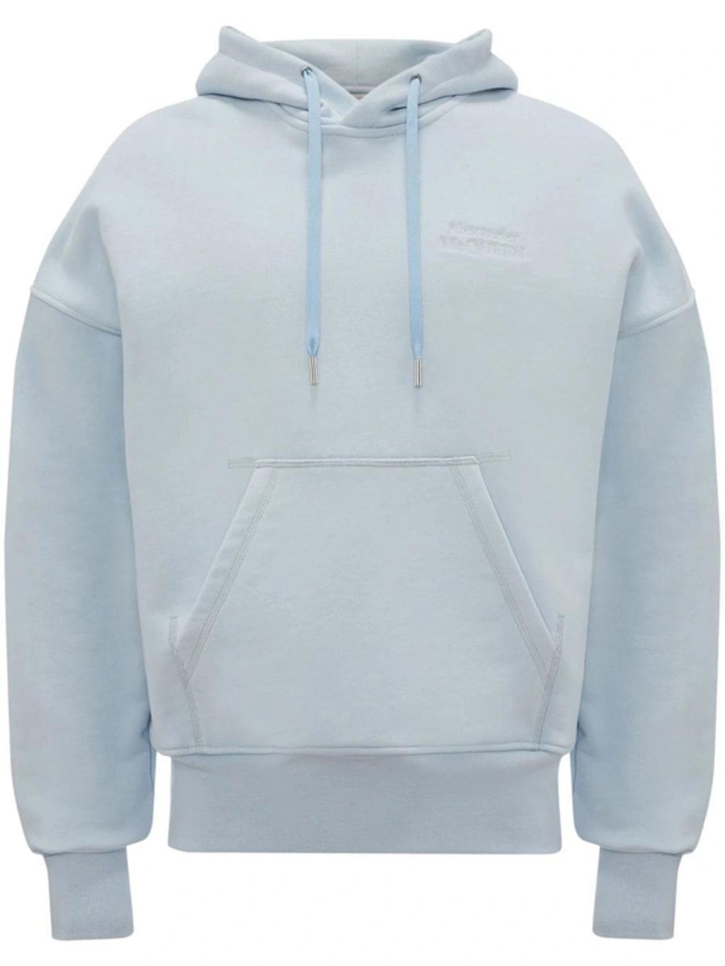 Hoodie Mit Tiefen Schultern In Springblue Product Image