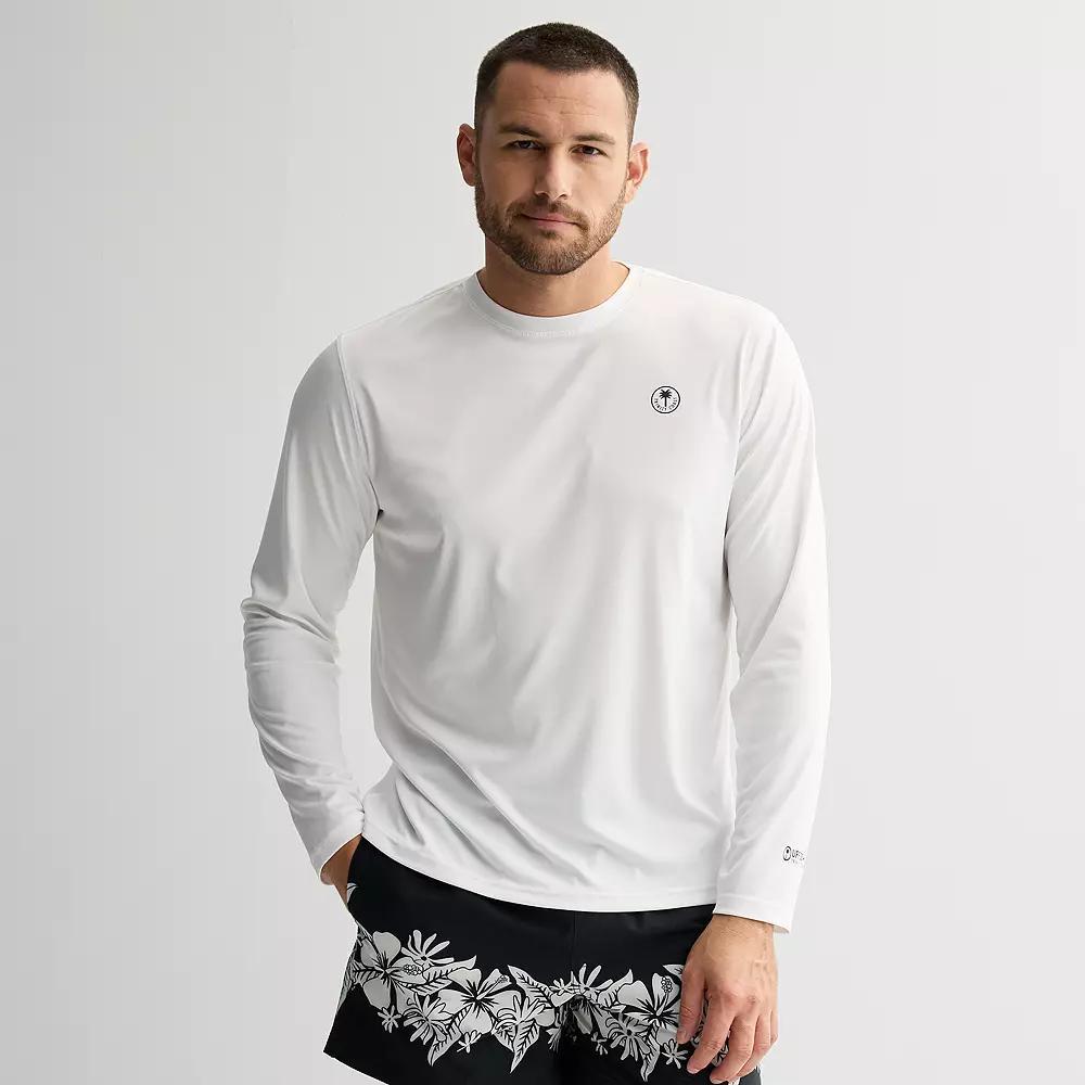 Men's Trinity Coast Long Sleeve Swim Shirt, Size: XS, White Product Image
