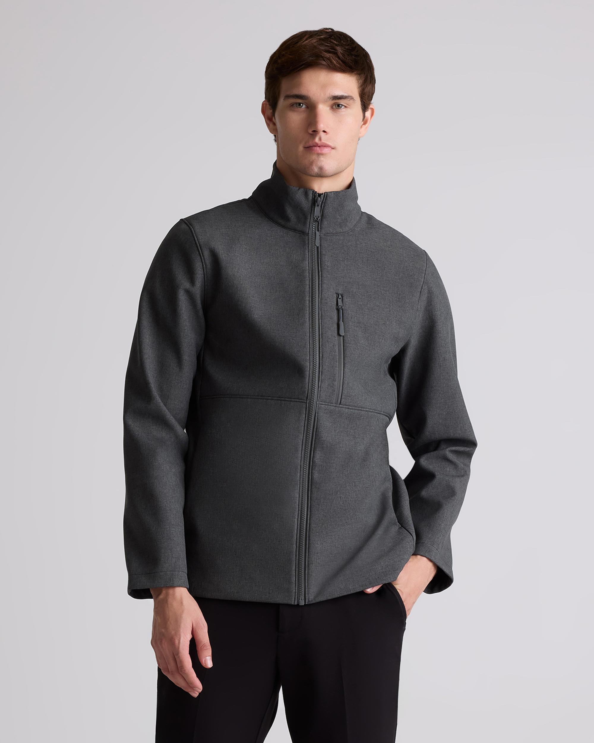 Quince | Men's Softshell Fleece-Lined Full-Zip Jacket Recycled Polyester Product Image