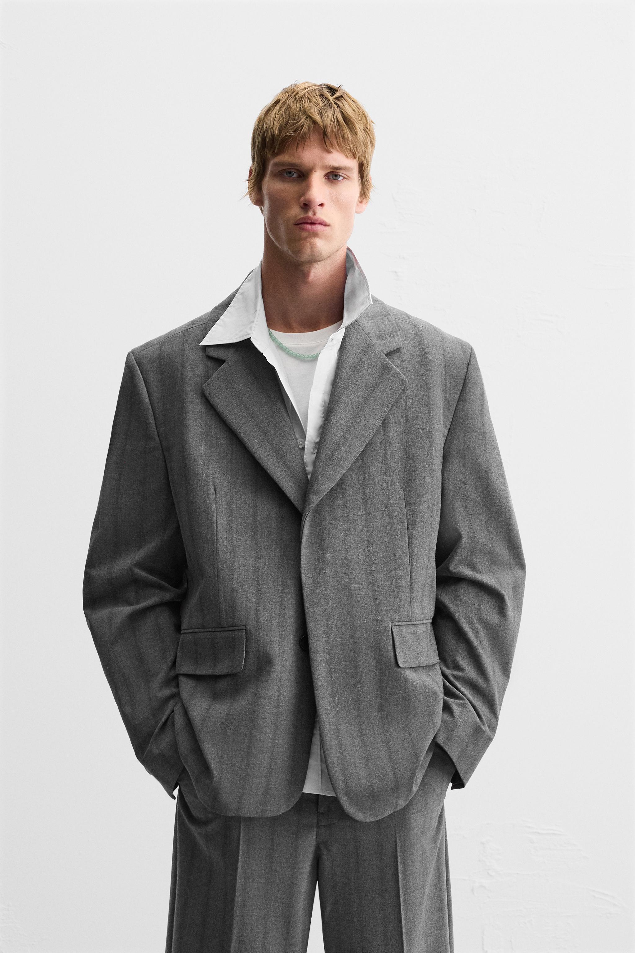 STRIPED SUIT JACKET Product Image