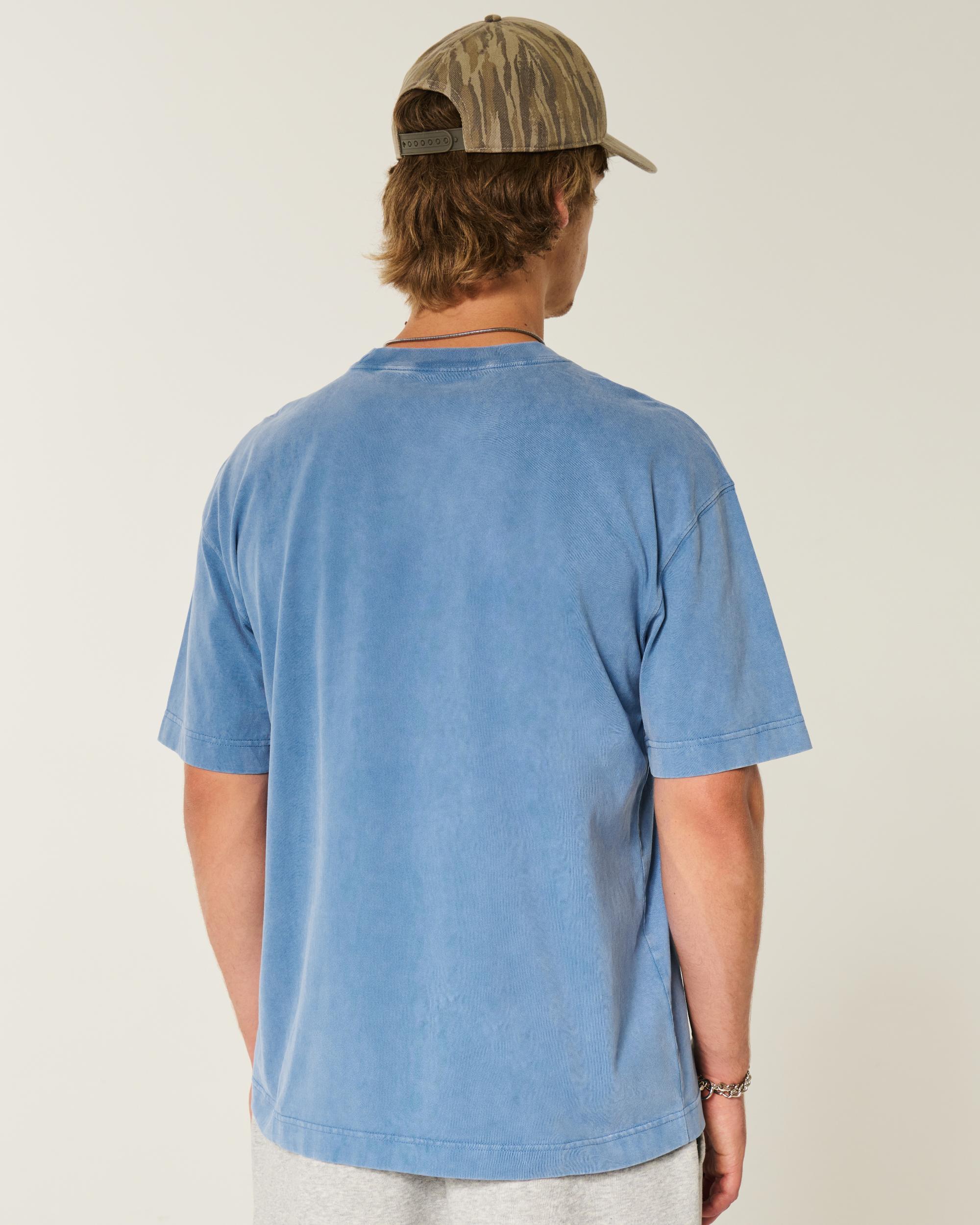 Boxy Heavyweight Camo Crew T-Shirt Product Image