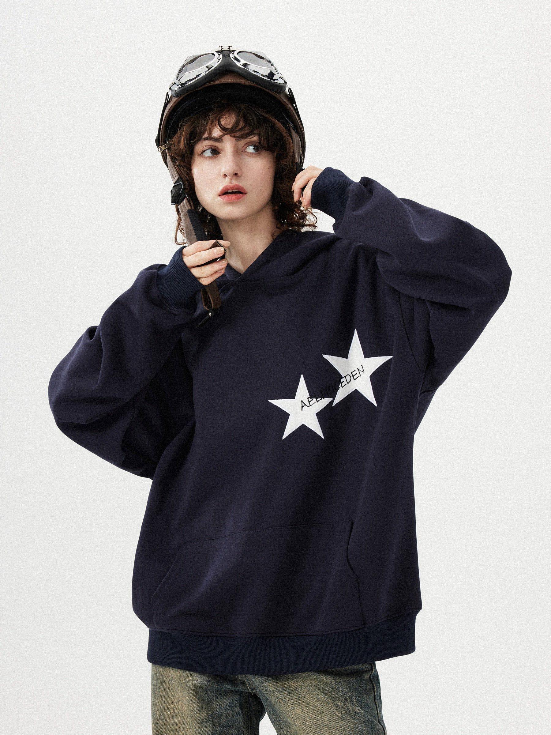 Aelfric Eden Star Color Contrast Hoodie Product Image