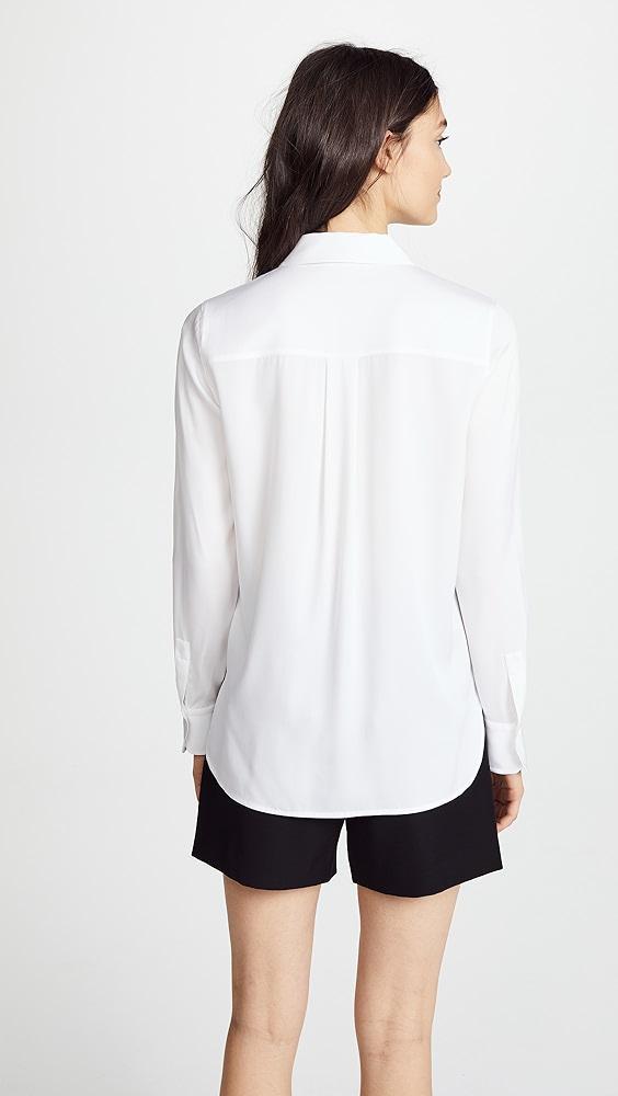 Vince Slim Fitted Blouse | Shopbop Product Image