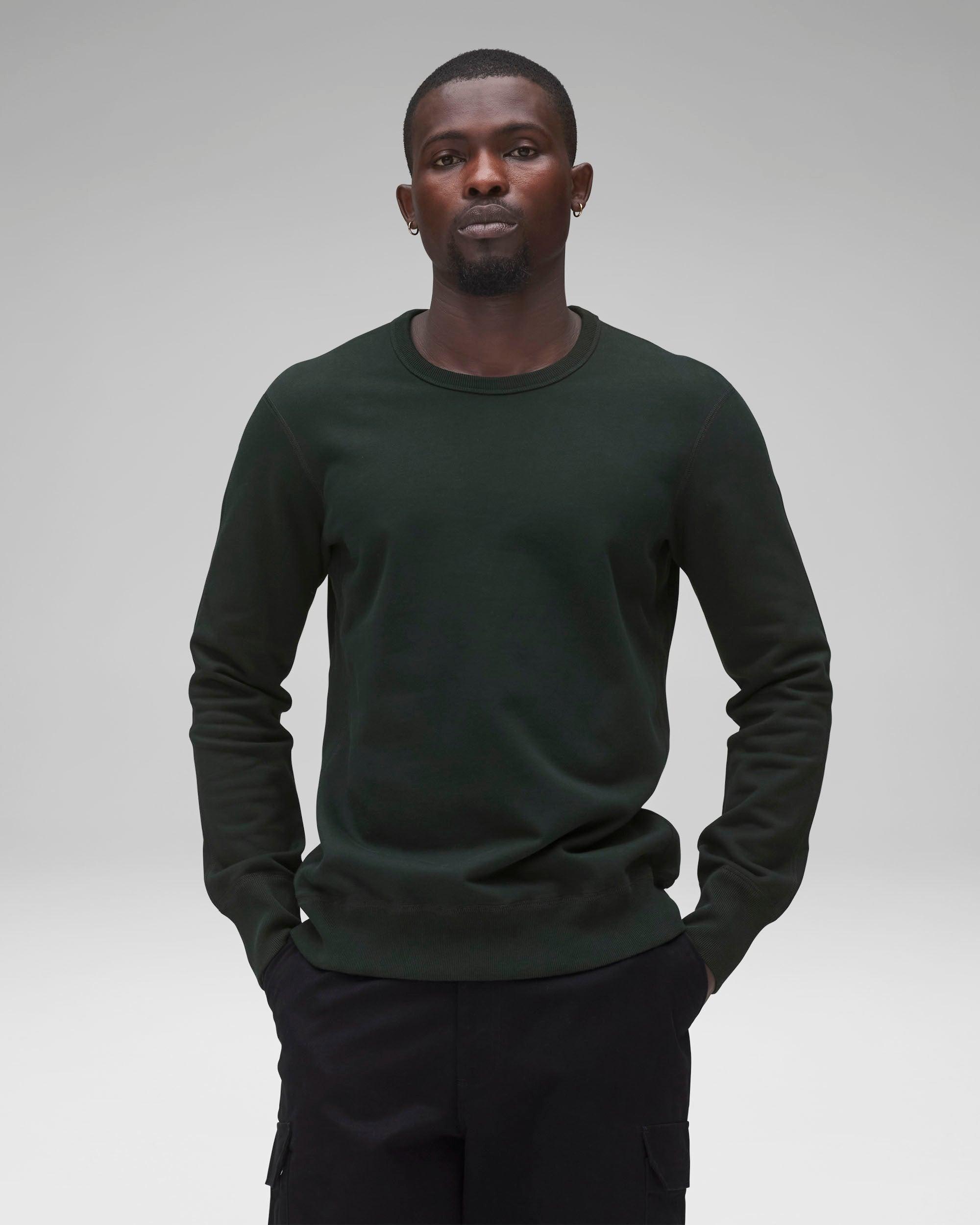 Midweight Terry Slim Crewneck Male Product Image