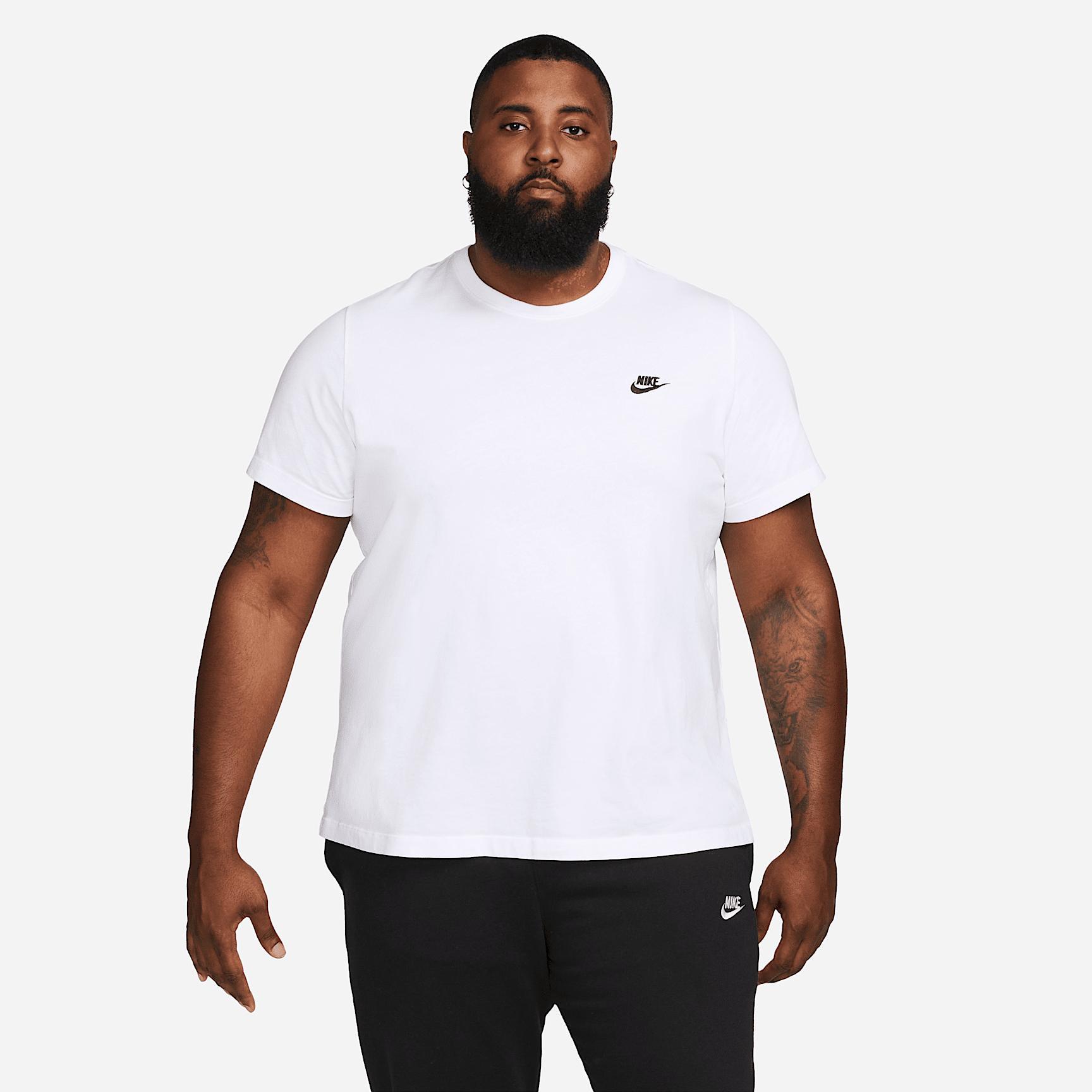 Mens Nike Sportswear Club T-Shirt | AR4997-101 Product Image
