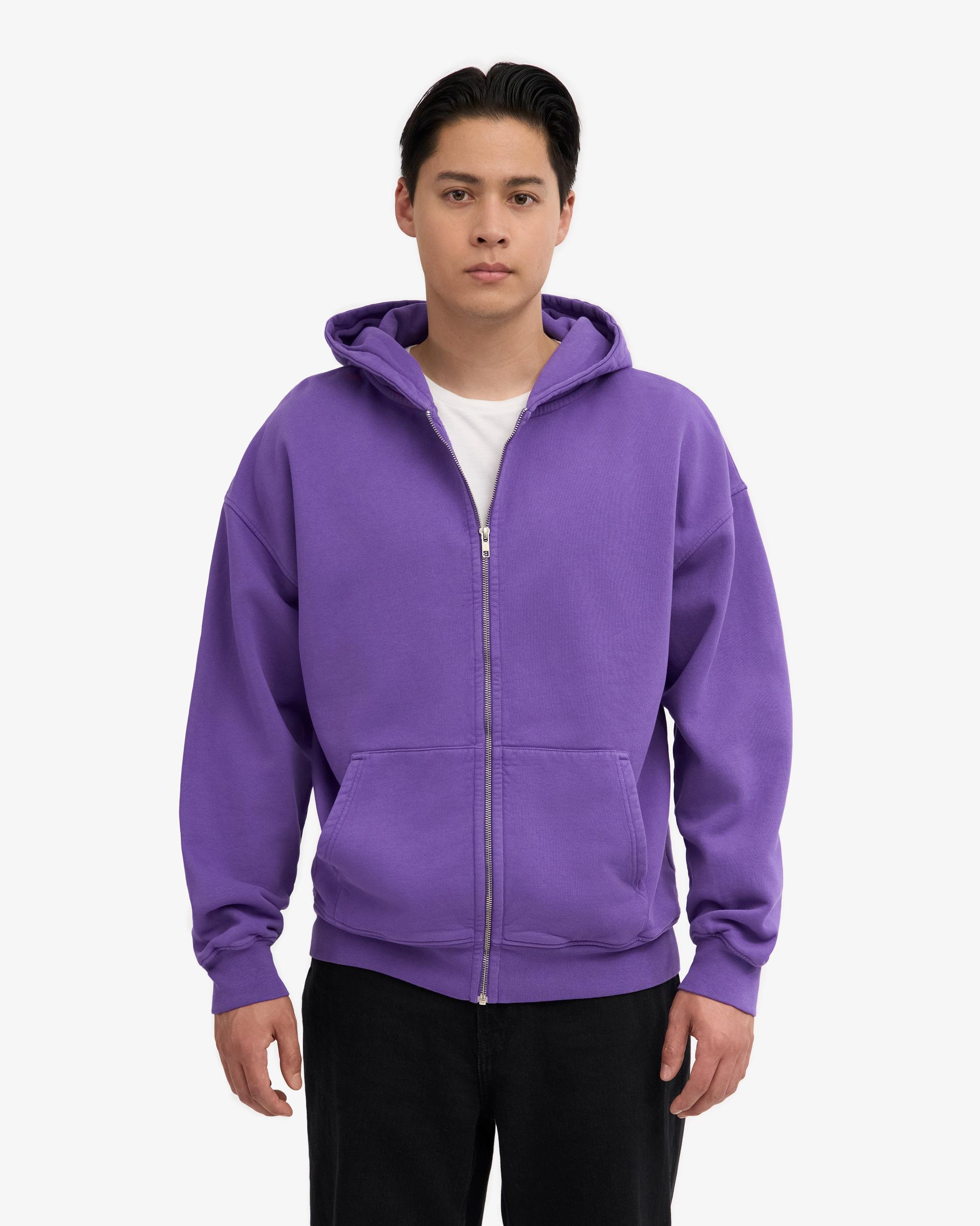 Organic Oversized Zip Hood - Neptune Blue Product Image