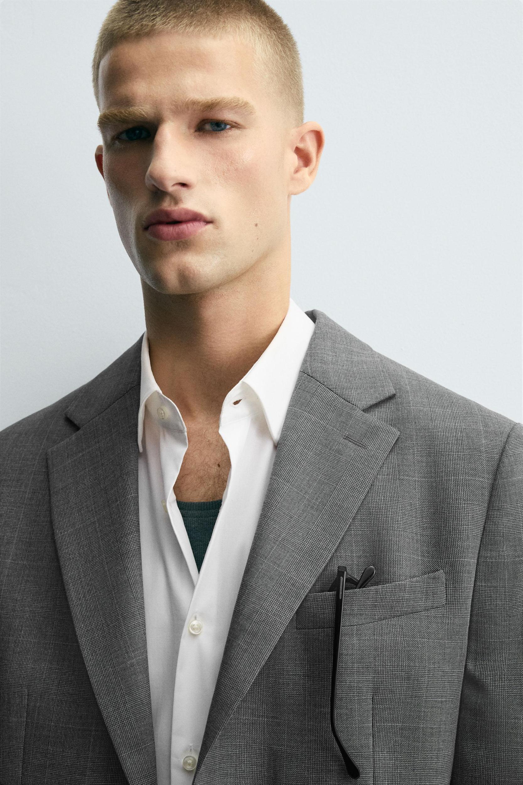 PLAID SUIT BLAZER Product Image