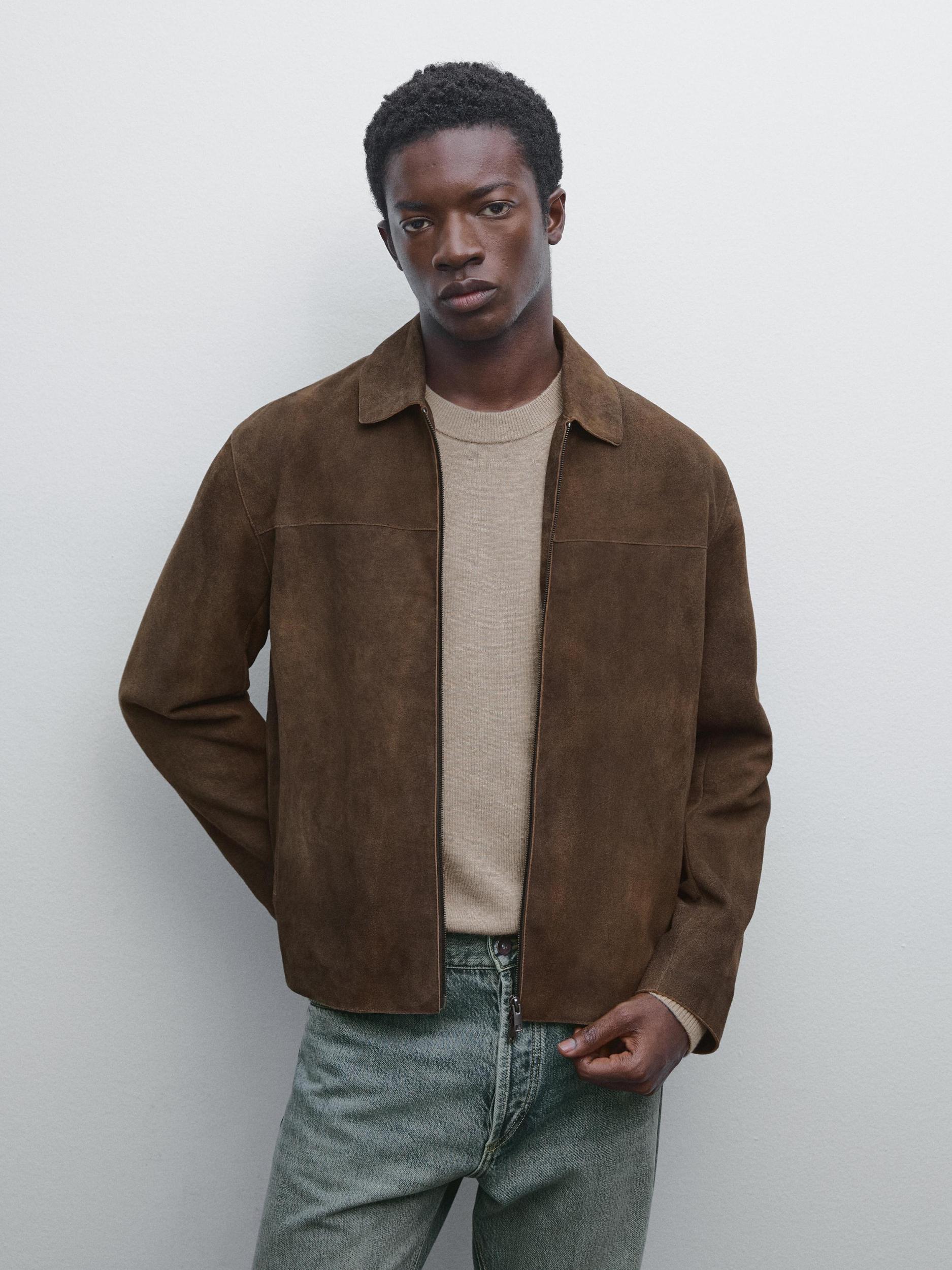 Suede goatskin jacket Product Image