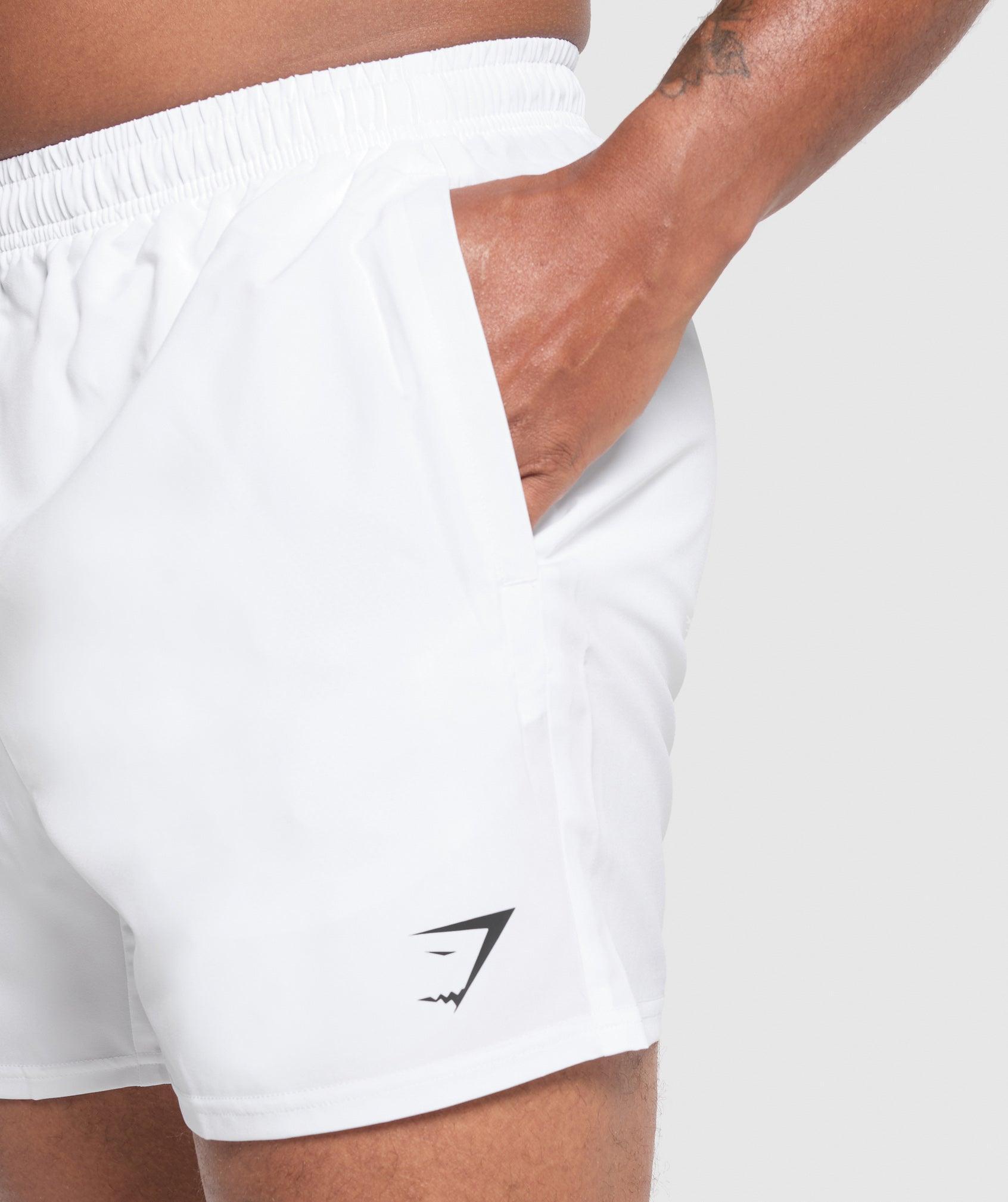Gymshark Arrival 5" Shorts - White Male Product Image