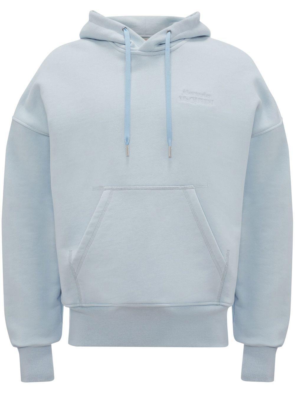 Hoodie Mit Tiefen Schultern In Springblue Product Image