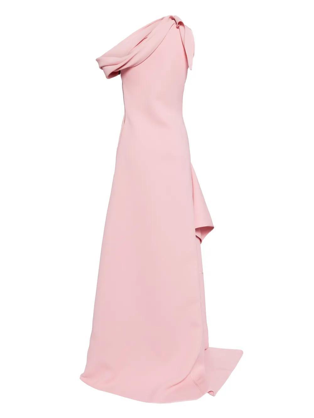 one-shoulder A-line gown Product Image