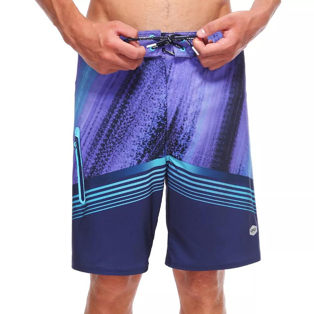 Men's Rokka&Rolla 9" Board Shorts, Size: 37, Light Stripe Product Image
