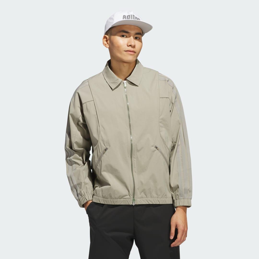 adidas Beyond Full-Zip Jacket Wonder Silver S Mens Product Image