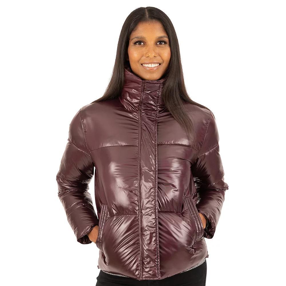 Women's Fleet Street Glossy Short Padded Jacket,  Product Image