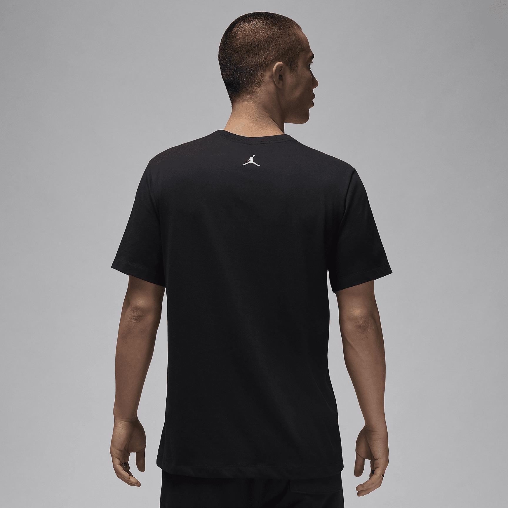 Jordan Mens Jordan Brand Dot MJ Short Sleeve T-Shirt - Mens Sail/Black Product Image