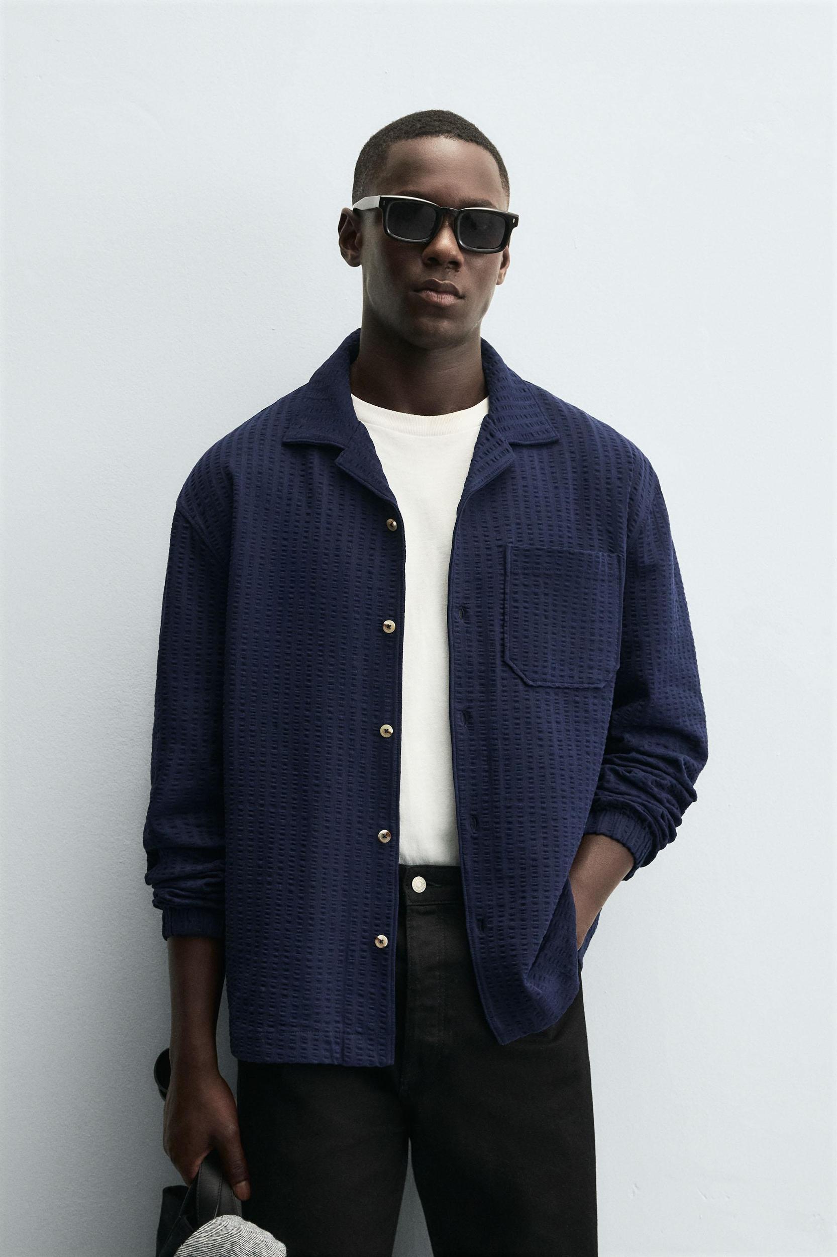 COMFORT SEERSUCKER OVERSHIRT Product Image