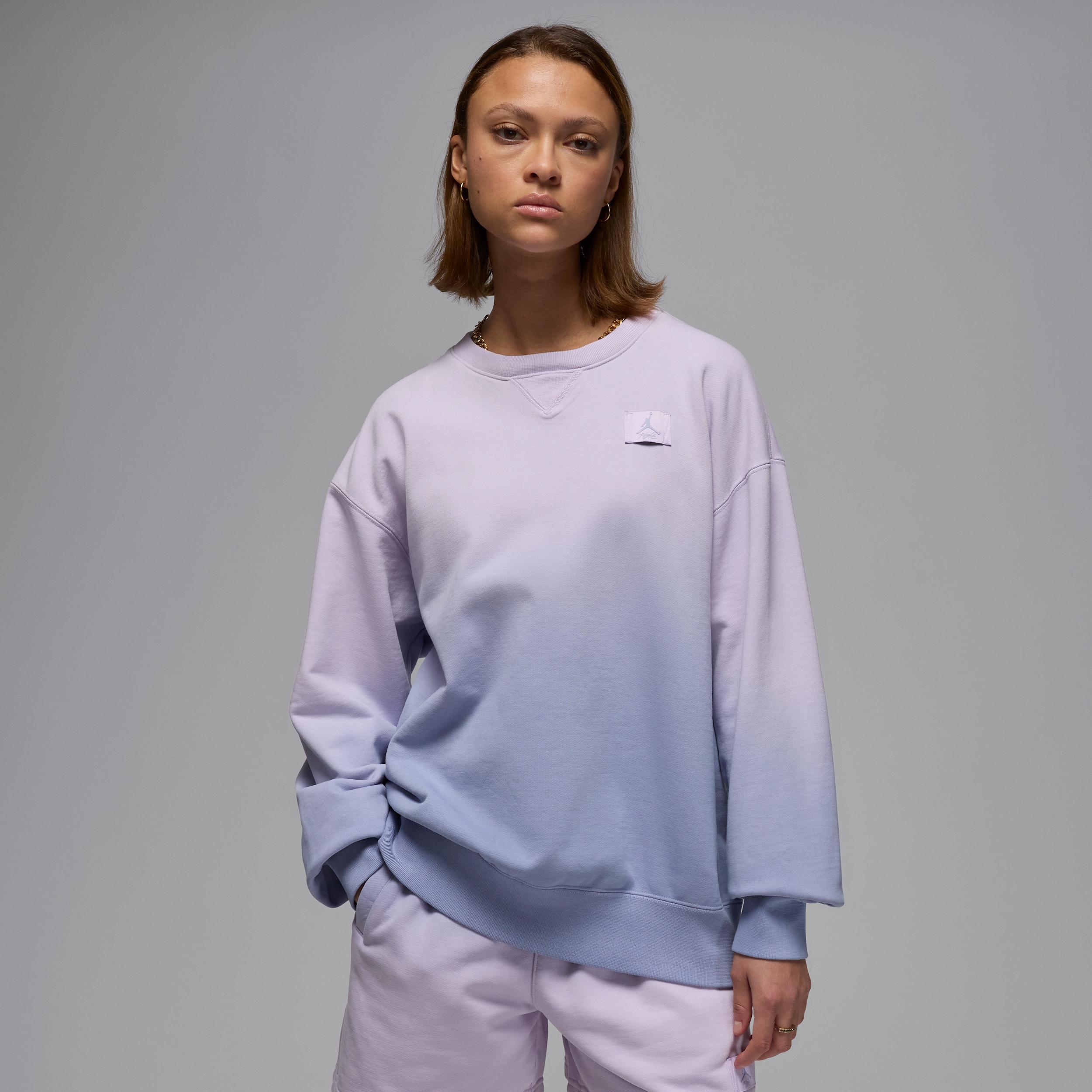 Women's Jordan Flight Fleece French Terry Crew-Neck Sweatshirt Product Image