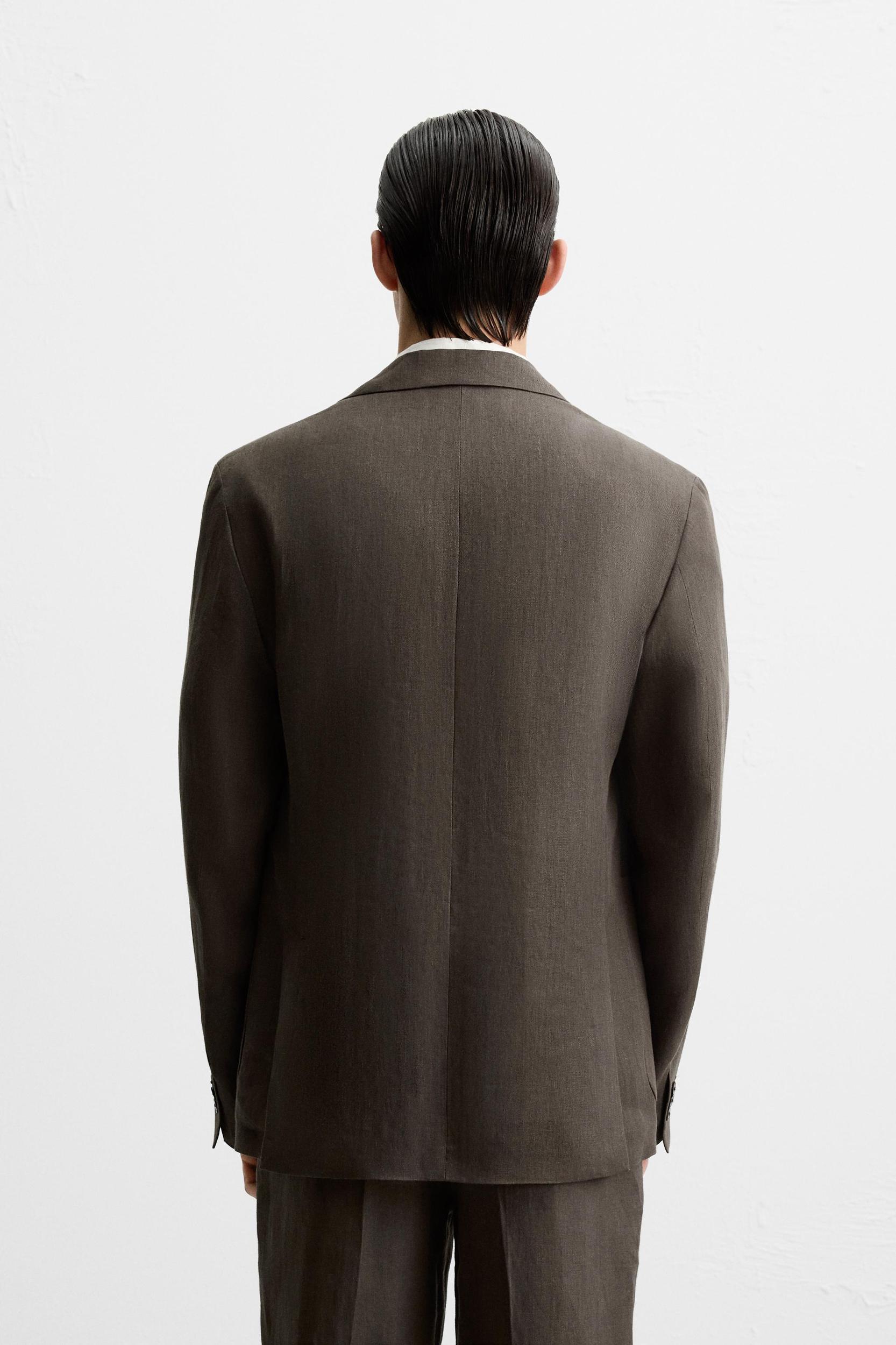100% LINEN SUIT JACKET Product Image