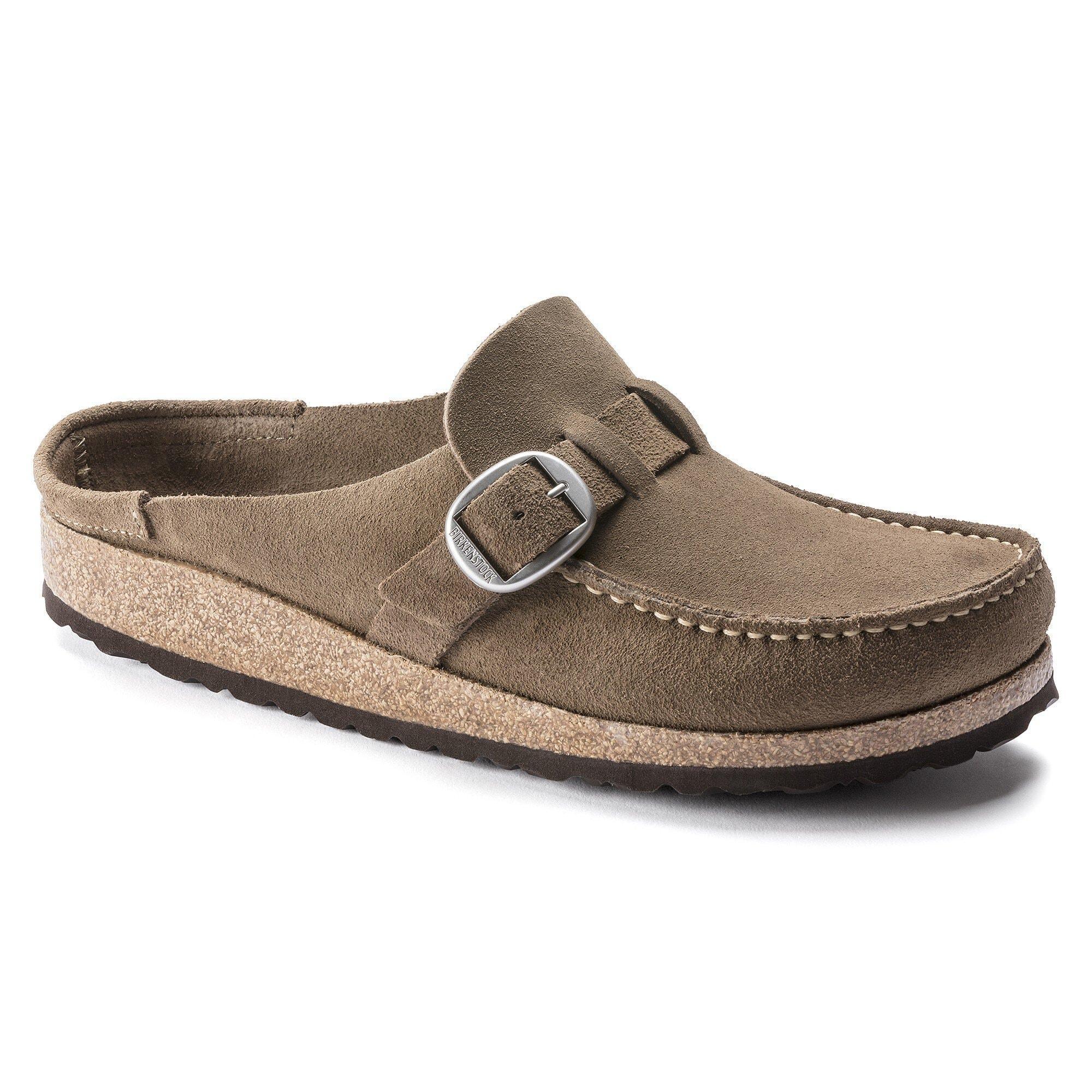 Birkenstock Womens Buckley Suede Buckle Clogs Product Image