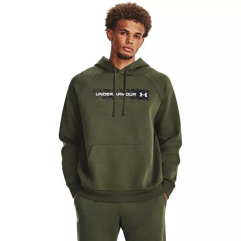 Big & Tall Under Armour Rival Fleece Camo Chest Stripe Hoodie, Mens Product Image