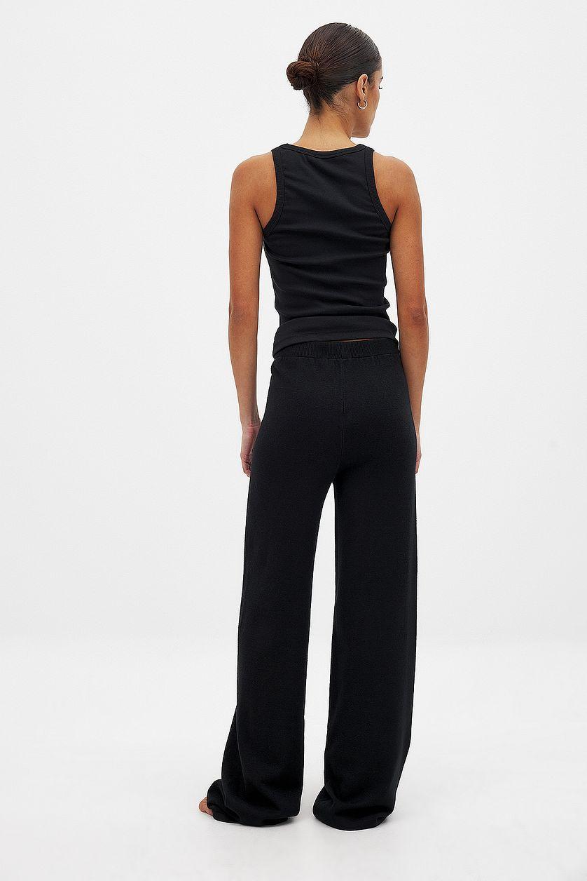 Knitted Wide Trousers Product Image