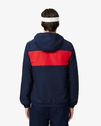 Colour-Block Logo Stripe Tennis Jacket Product Image