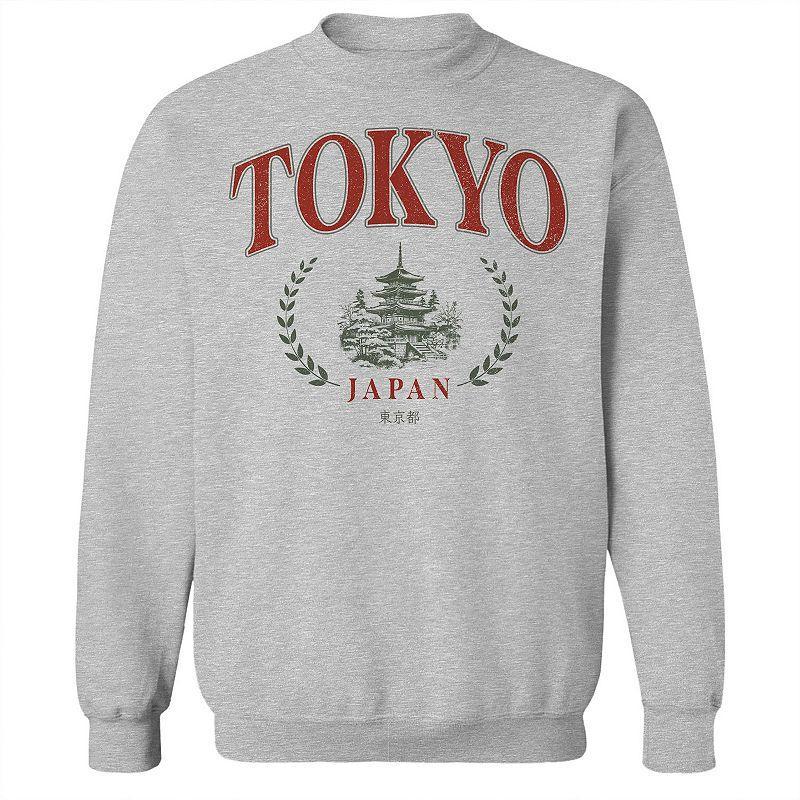 Men's Tokyo Red Fleece Sweatshirt, Size: Medium, Sport Gray Product Image