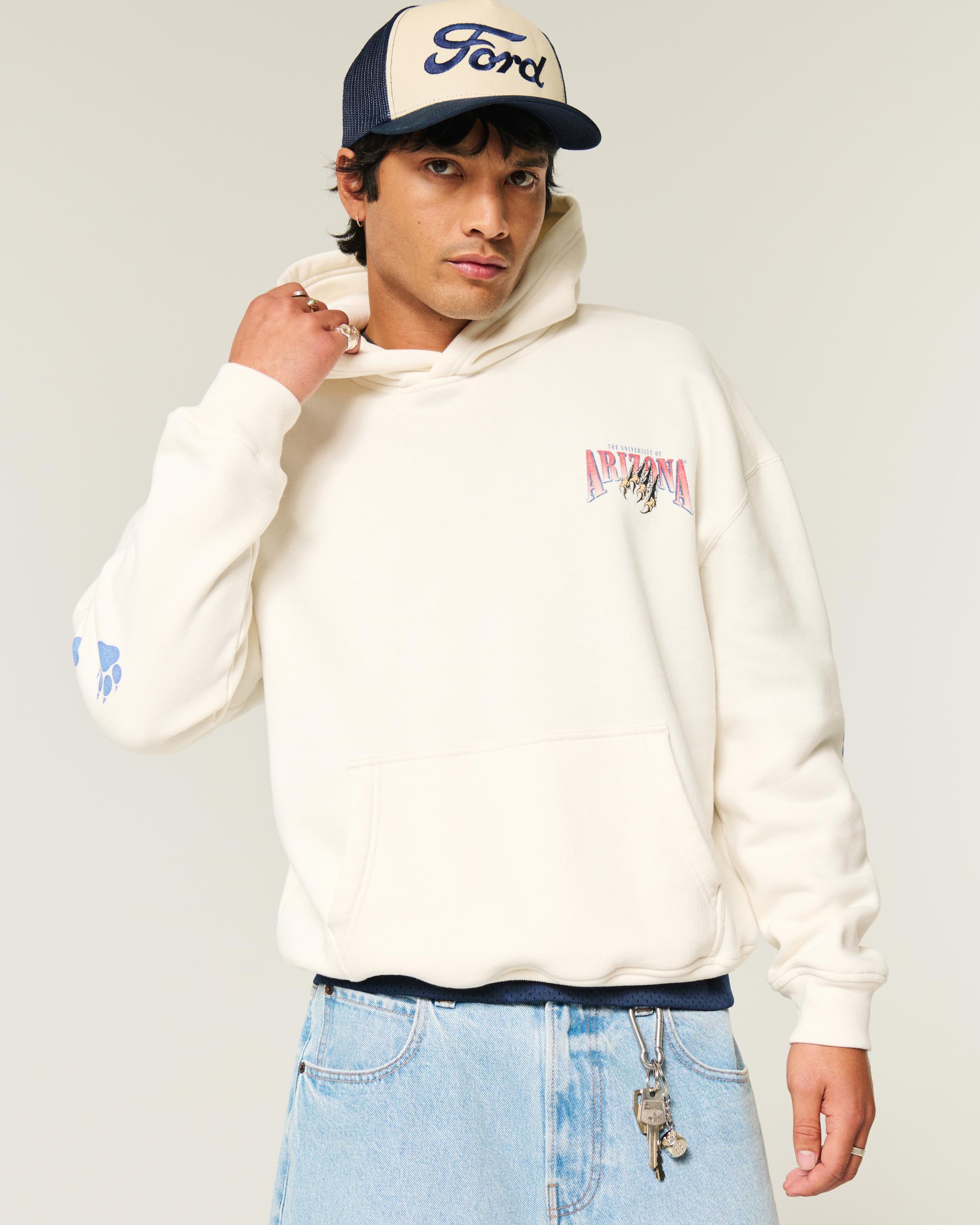 Boxy UConn Graphic Hoodie Product Image