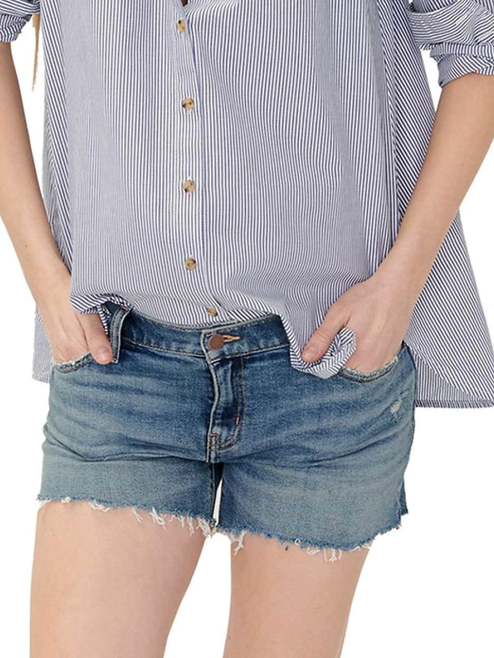 Womens The Under The Bump Cut Off Maternity Shorts Product Image