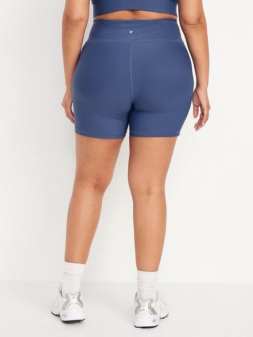 High-Waisted PowerSoft Biker Shorts -- 6-inch inseam Product Image