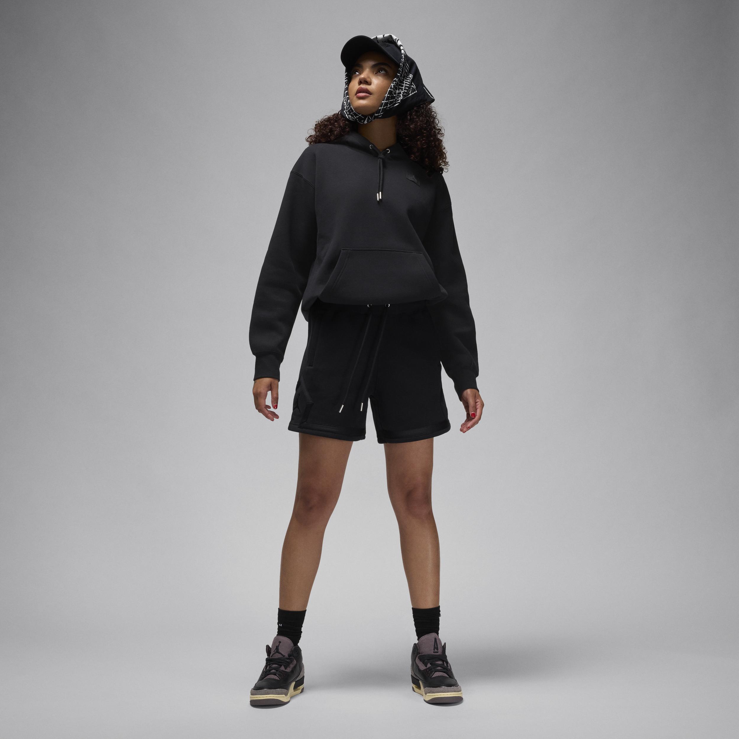 Women's Jordan Flight Fleece Satin-Lined Pullover Hoodie Product Image