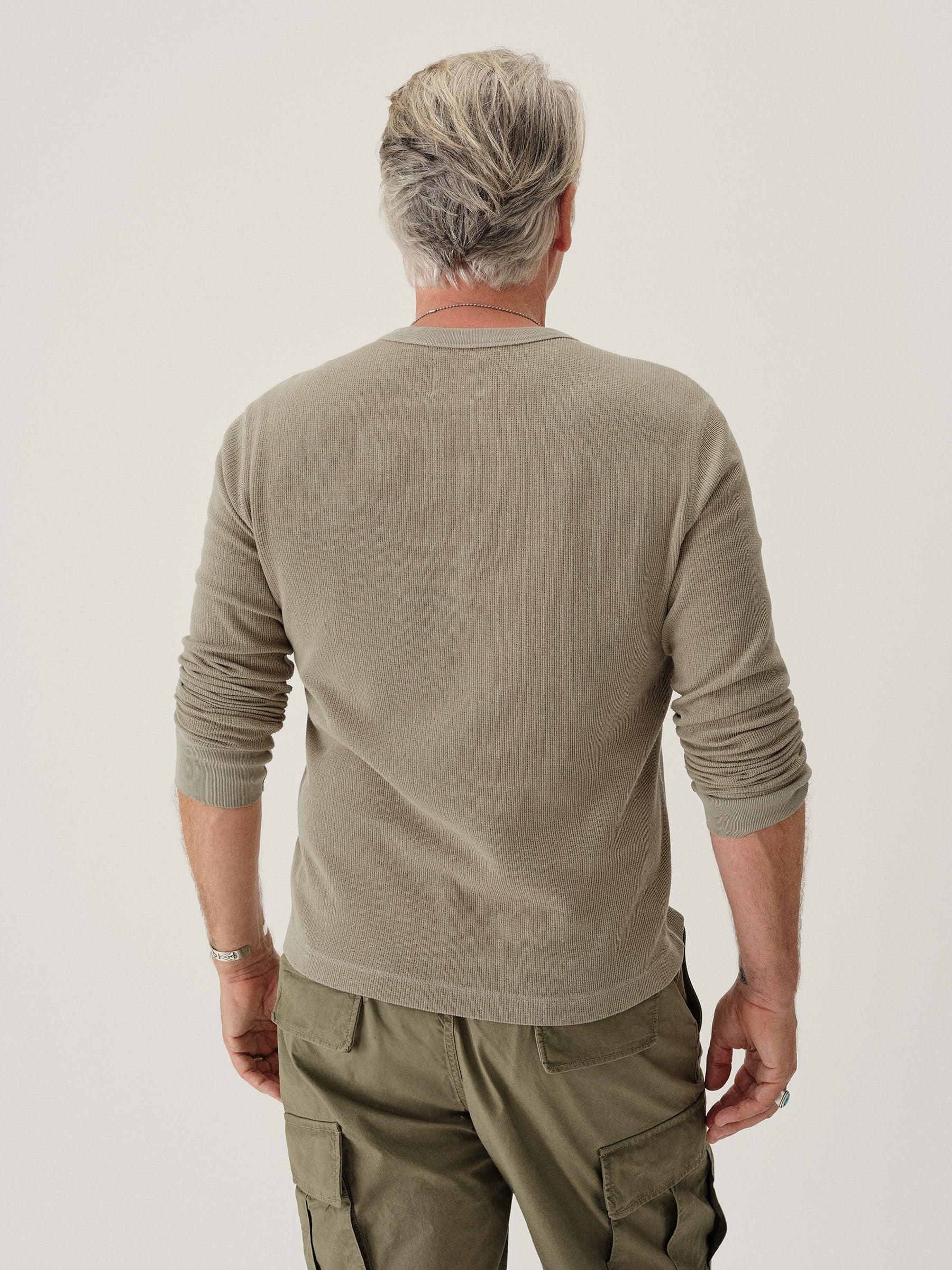 Sandstone Vintage Thermal Henley Product Image