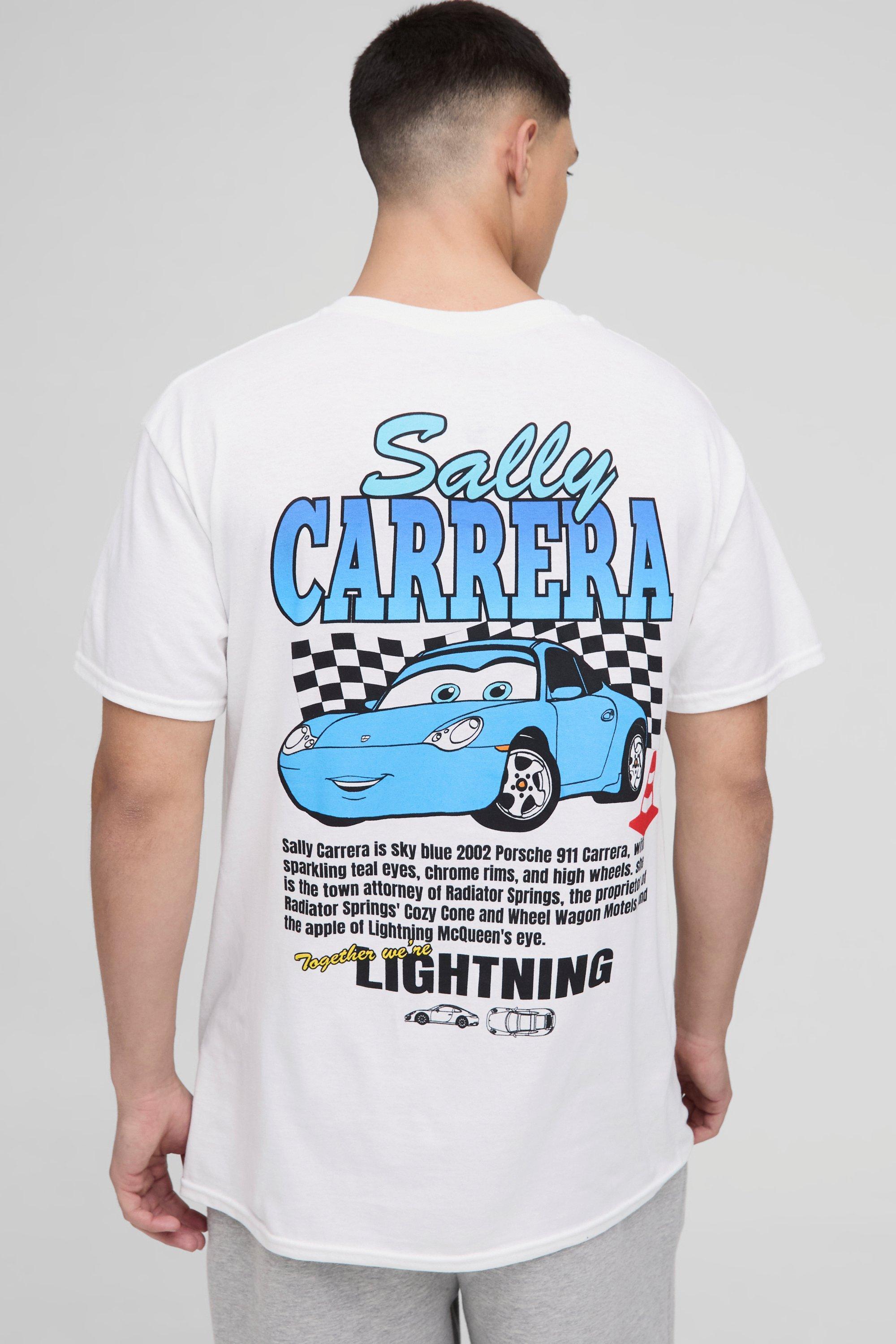 Oversized Disney Cars Sally Carrera License T-Shirt | boohooMAN USA Product Image