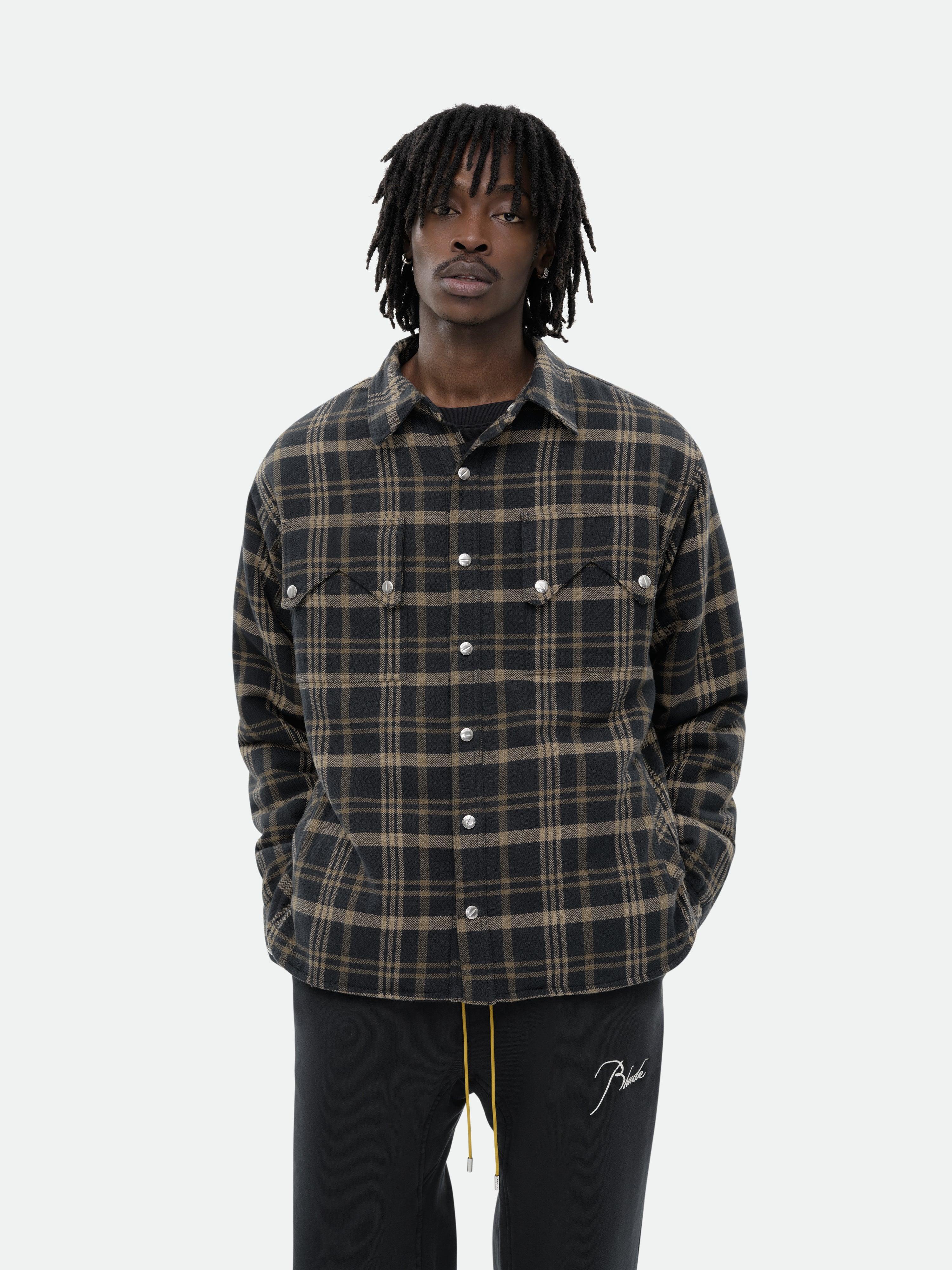 FLANNEL SHERPA OVERSHIRT Male Product Image