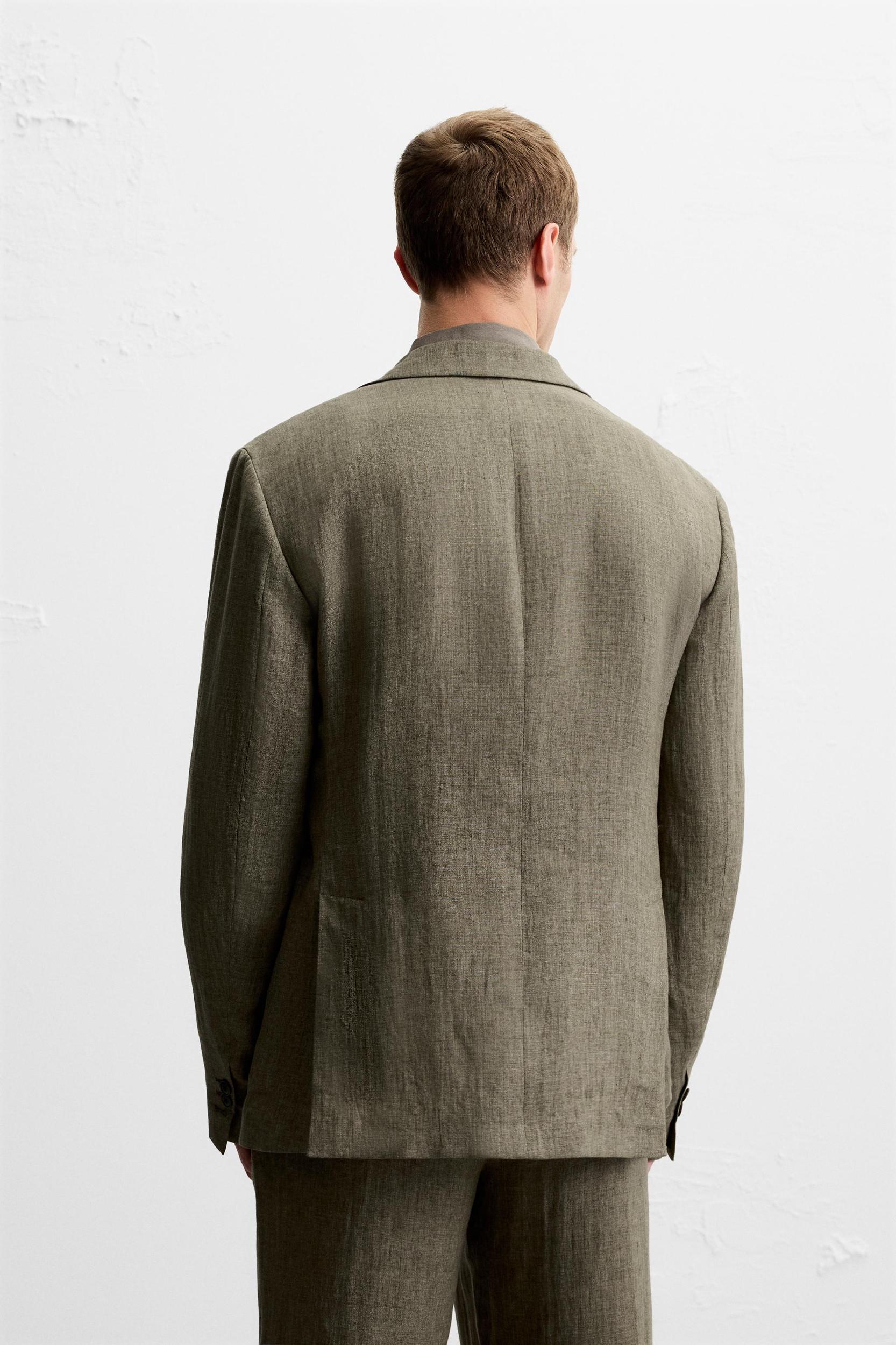 100% LINEN SUIT BLAZER Product Image