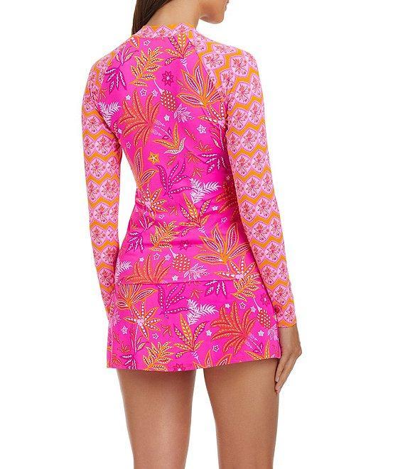 Bleu Rod Beattie Desert Bloom Floral Print High Waist Skirted Swim Bottom Product Image