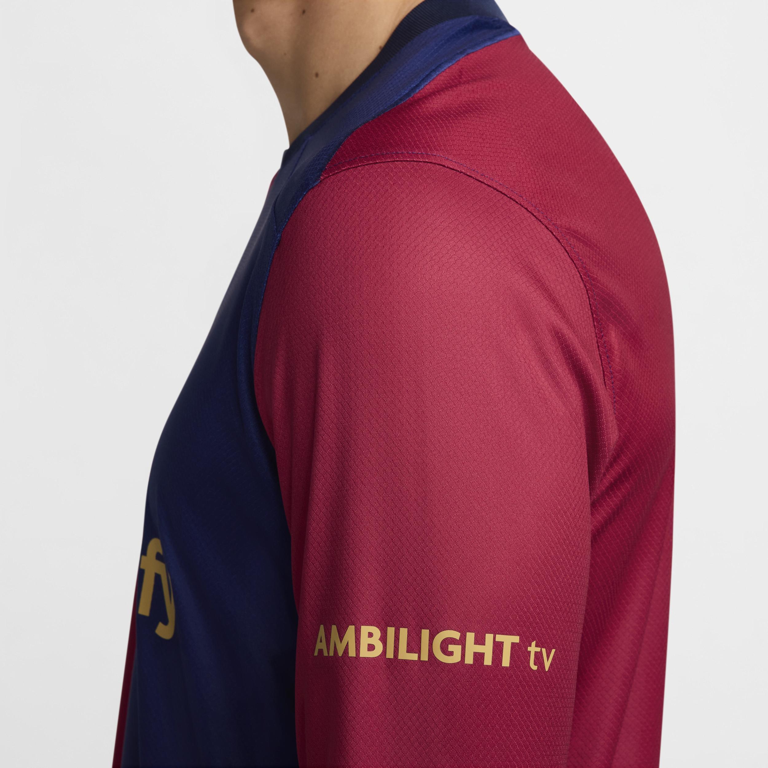 FC Barcelona 2024/25 Stadium Home Nike Men's Dri-FIT Soccer Replica Long-Sleeve Jersey Product Image