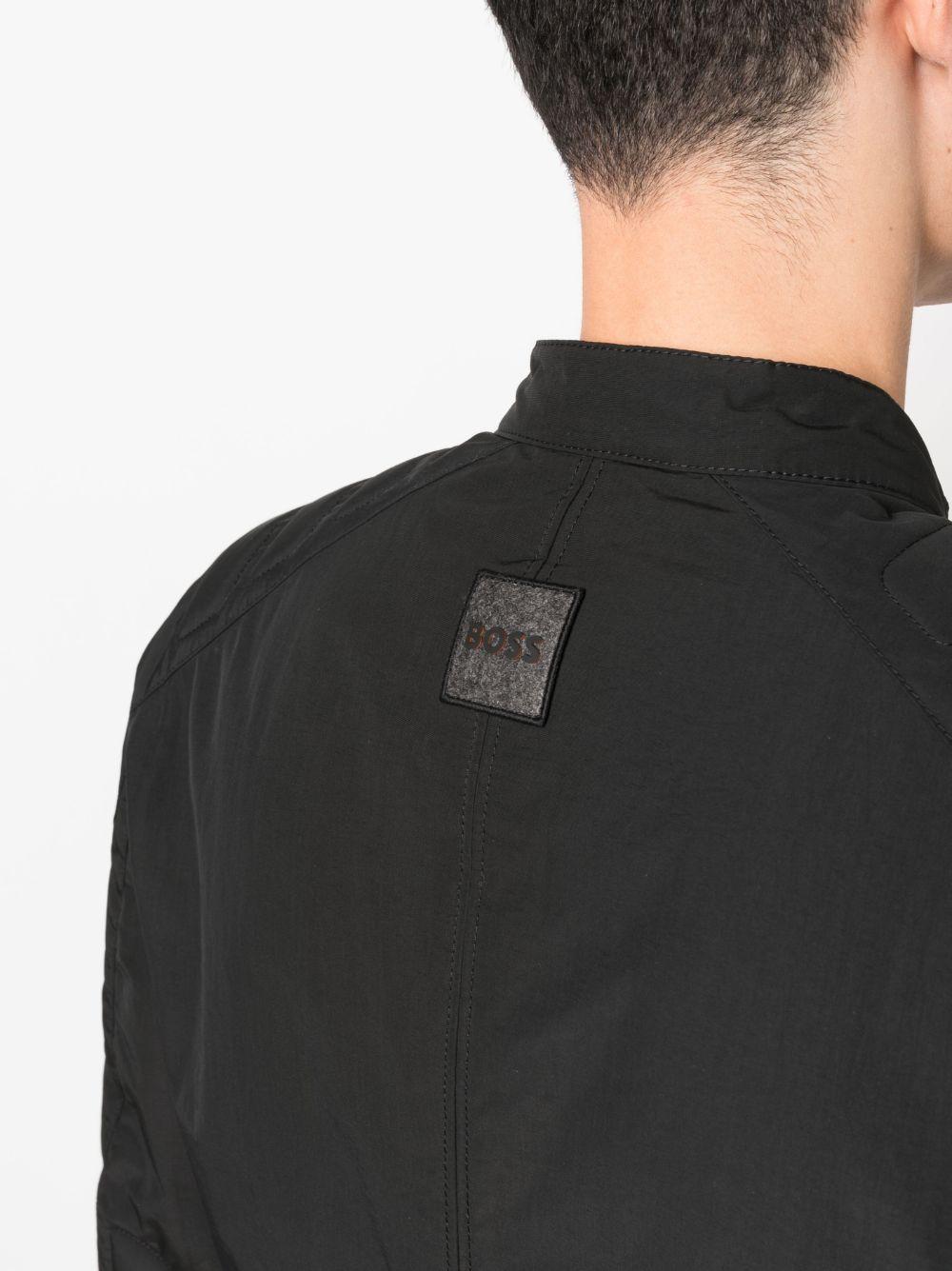 Logo-patch Zip-up Jacket In Black Product Image